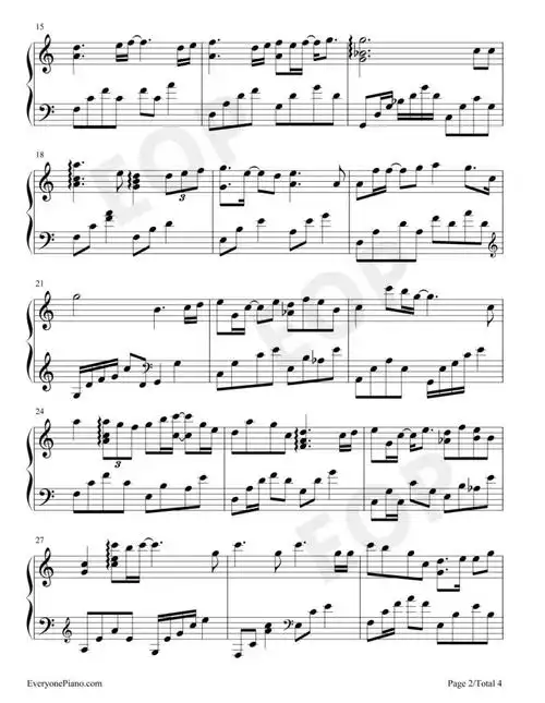 欧阳娜娜《树洞》钢琴谱–《小欢喜》电视剧插曲