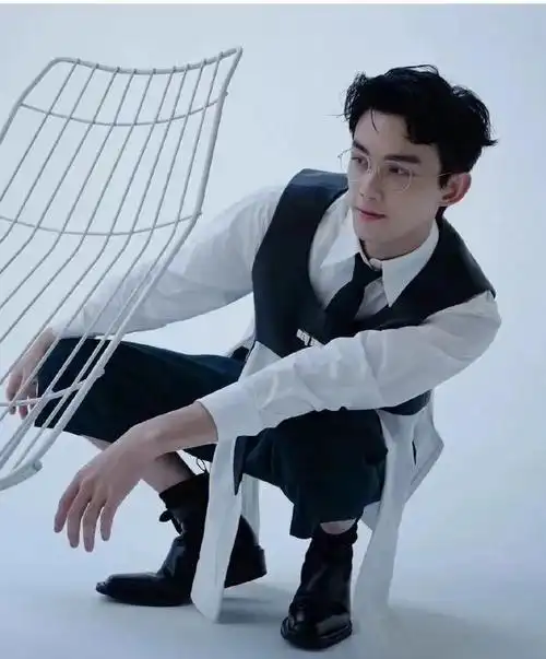 吴磊lindberg林德伯格金丝眼镜简约