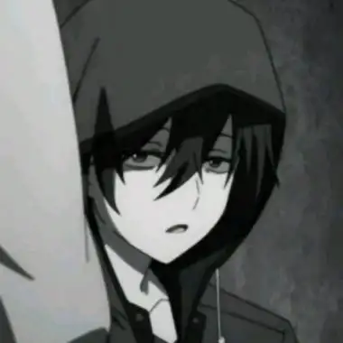 黑白伤感动漫男生头像高清个性的动漫头像黑白男丧图片