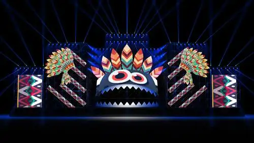 4音乐节舞美 音乐节舞台 麦田舞美设计 舞美设计 舞台设计 舞美效果图