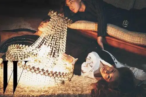 exo成员kai与f(x)郑秀晶往日合拍写真 亲密浪漫cp感十足【组图】 (4)