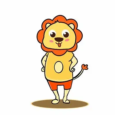 狮子 拟人化狮子 卡通狮子 卡通人物 png素材卡通狮子元素