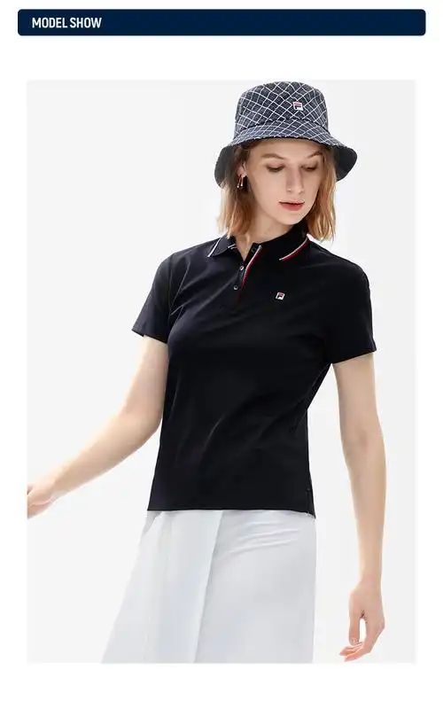 fila斐乐官方女子短袖polo衫夏季新款高端运动短袖休闲时尚上衣商场