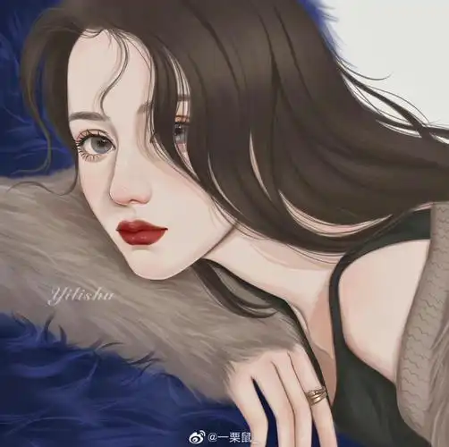 迪丽热巴手绘头像①