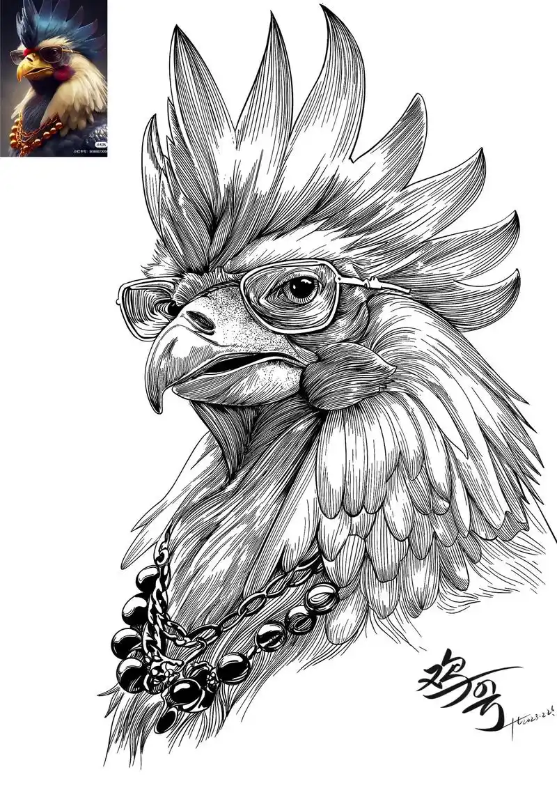 绘画 #黑白线描画 #儿童绘画作品 - 抖音