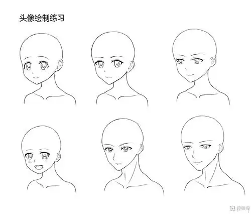 头像绘制练习—漫画角色头部的训练