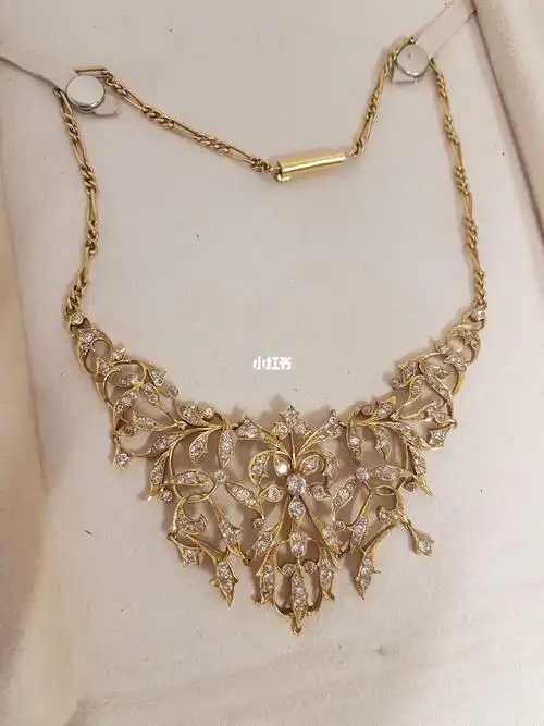 英国古董市场直播钻石项链大货精美