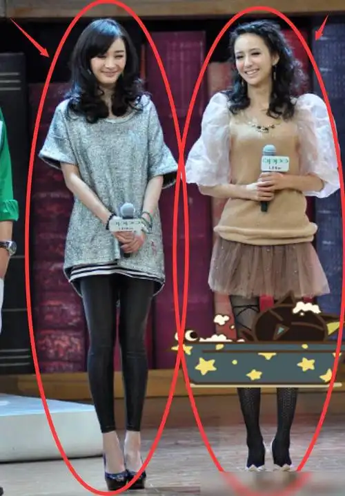 165cm佟丽娅和167cm杨幂同框气质跟杨幂差距太大衣品太重要了
