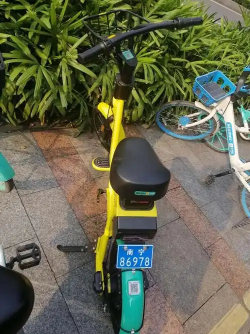 南宁街头出现首批上牌共享电动车租借的时候认准这个