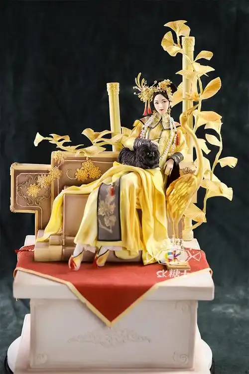 当西式翻糖遇见中国风,美哉 ~sk糖王古风翻糖人偶作品