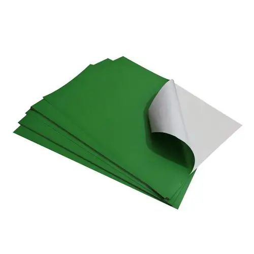 (墨绿色) 100张 a4彩色不干胶纸 打印纸 正品特价 韩版jef卡乐宝压花