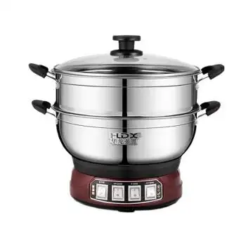 多星多功能电热锅山东淄博炒菜家用电火锅蒸锅电炒锅煎炒煮锅一体电锅