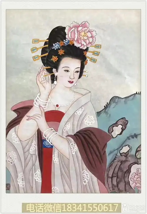 著名工笔画家李叶波作品 四大美女一套 4.25