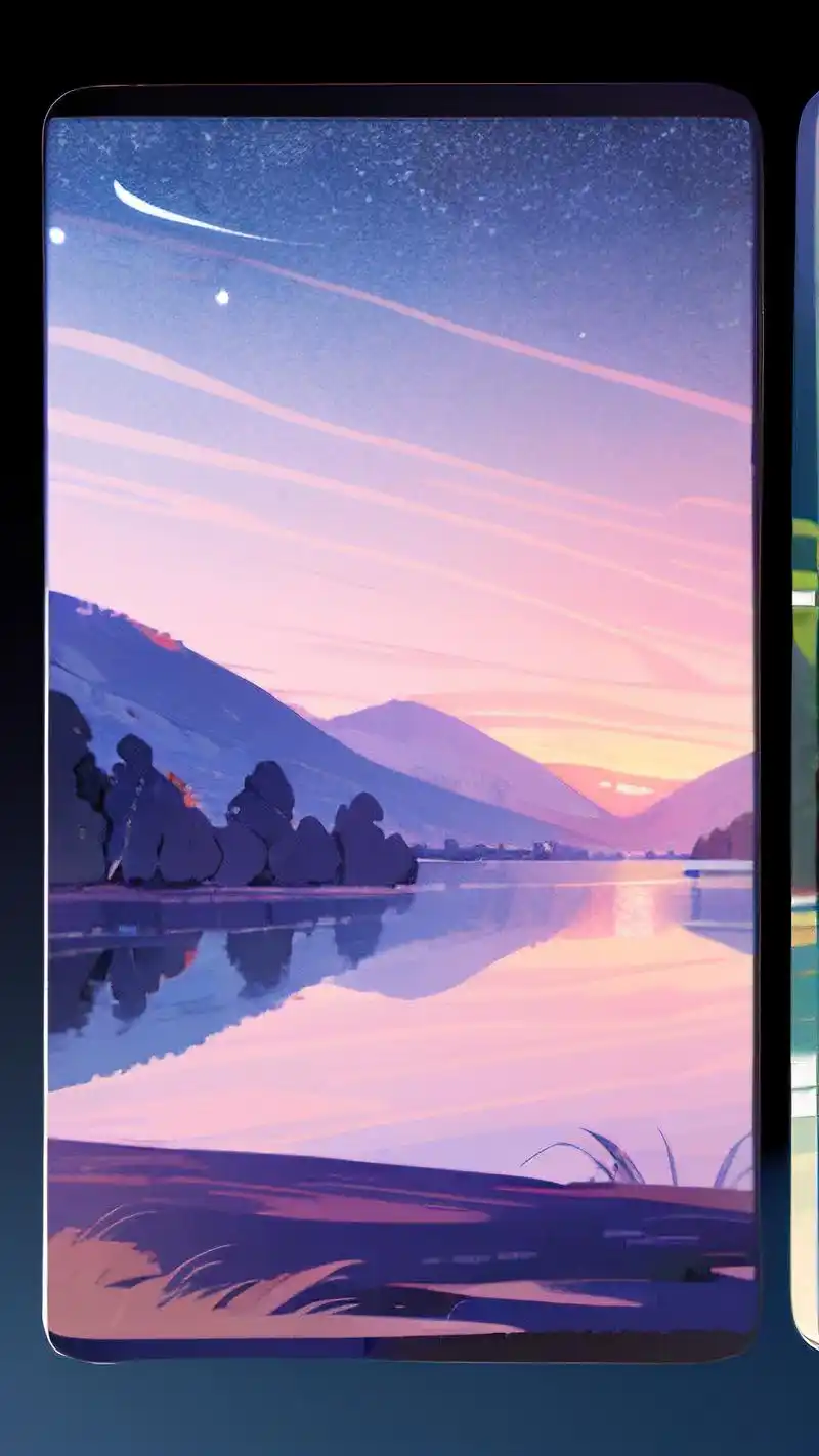 ins风雾霾蓝治愈系星空壁纸9078