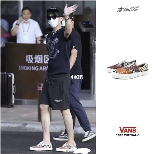 吴亦凡同款vans腰果花上脚99_腰果_复古_吴亦凡_帆布鞋_范斯怎么样