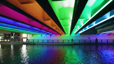 南海夜景惊艳升级星光大道3d全息投影全新亮相现场实拍