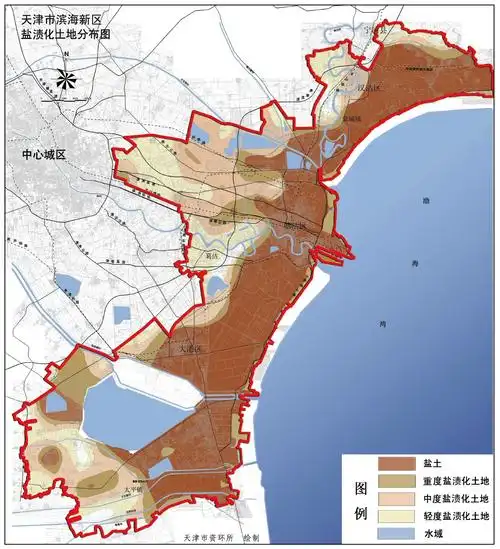 一,盐渍土面积大天津滨海新区土壤盐渍化的特点如下.