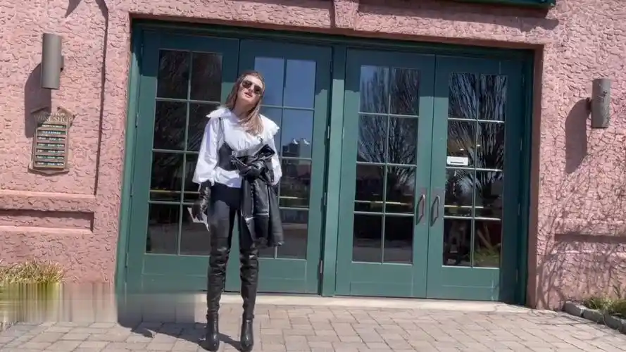 livi 大腿靴-皮裤-皮手套