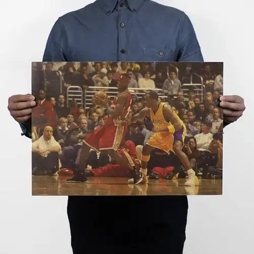 【h0313】科比e款/只要心够决/nba 篮球励志/牛皮纸海报51x36cm