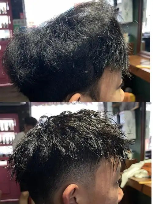 自来卷锡纸烫效果巩义美发郑州美发工作室