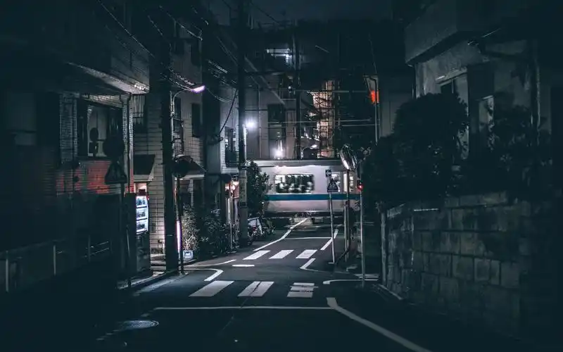 日本城市街道风景图片桌面壁纸