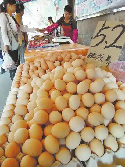图为市场鸡蛋价格出现下行.