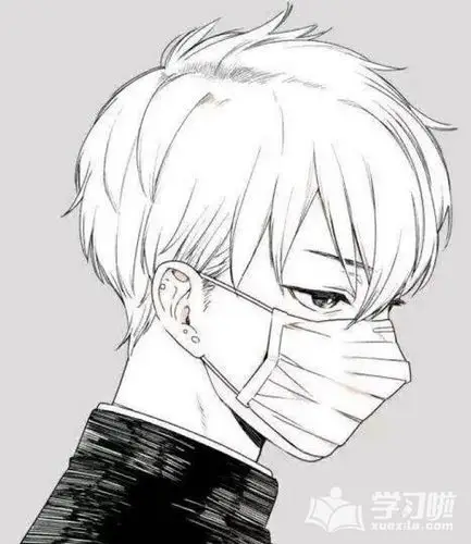 漫画人物图片男生帅气素描
