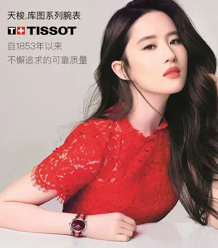 刘亦菲同款瑞士手表天梭tissot手表石英表女