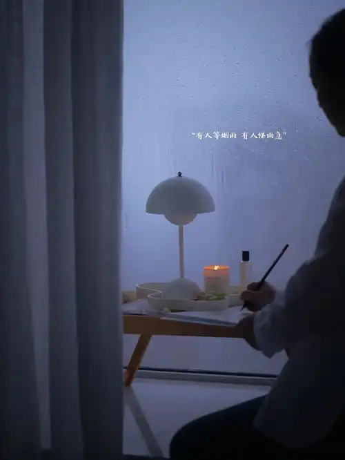 坐在窗边,点燃自己喜欢的香薰今天就这样过吧#雨天