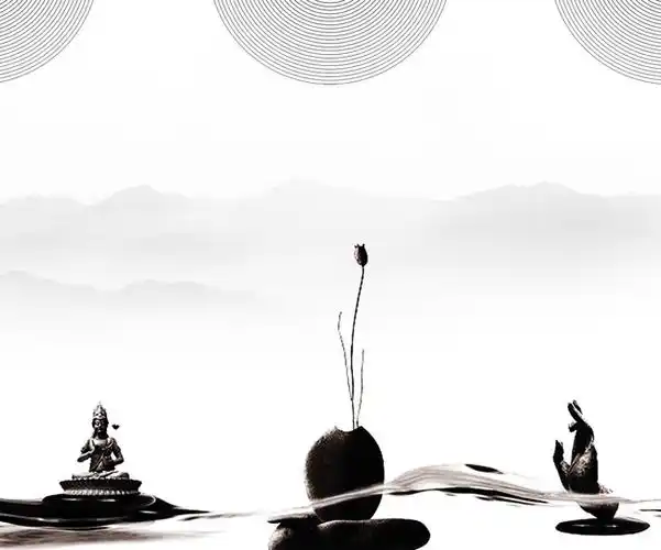 中国风禅道背景模板背景图片素材