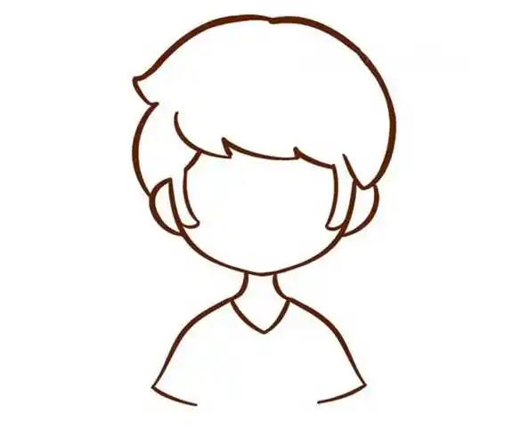 男生简笔画男生简笔画萌系可爱