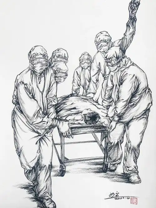 挑战抗疫主题速写100张d2战疫