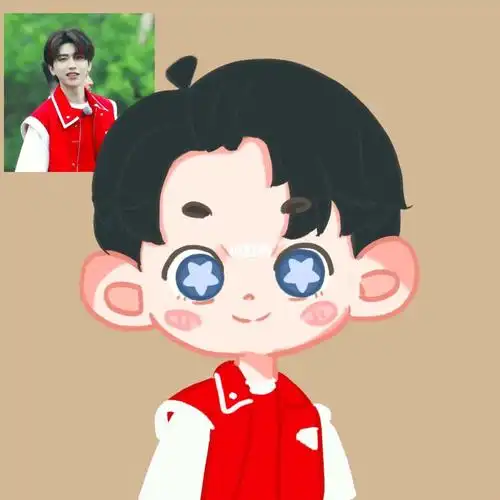 头像约稿  #q版头像  #q版人物  #白菜约稿  #插画头像  #蔡徐坤