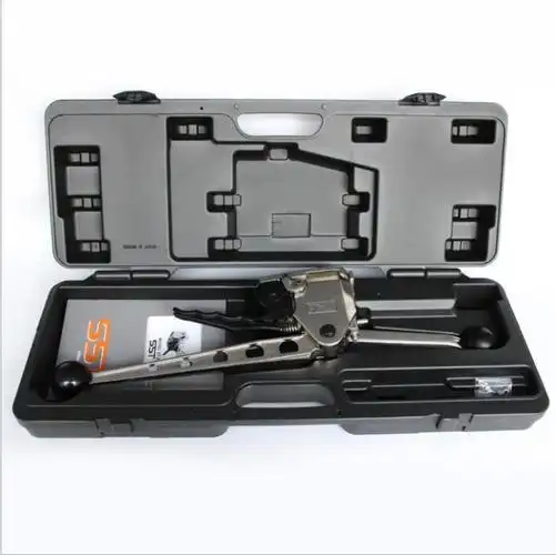 供应台湾原装手动钢带打包机木箱手动免扣打包机无扣钢带捆包机