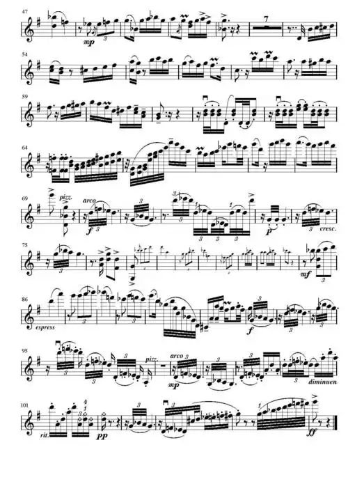 高贵而华丽:《一步之遥》附乐谱-帕尔曼演奏