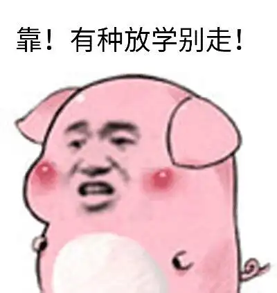 靠有种放学别走小猪猪斗图搞笑猥琐gif动图_动态图_表情包下载_soogif