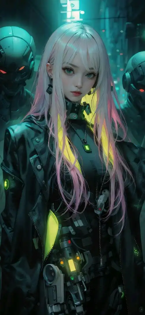 酷酷的动漫女生壁纸#壁纸