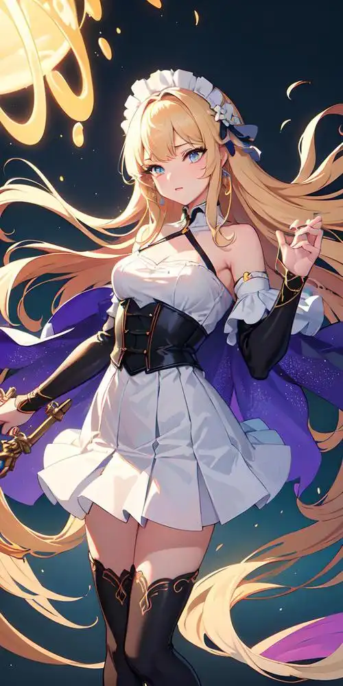 ai绘画:梦幻动漫世界的少女形象,超清画质