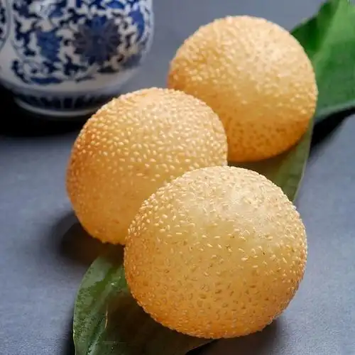 大麻球油炸速冻早餐面食豆沙馅芝麻球空心麻团麻园商用半成品 商用大