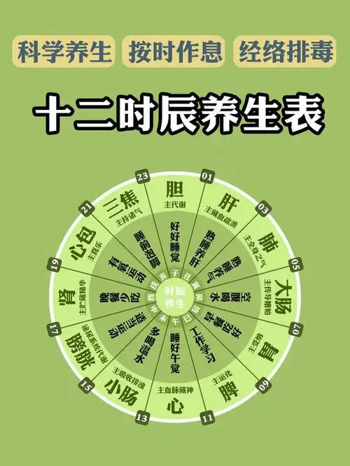 《十二时辰养生表》