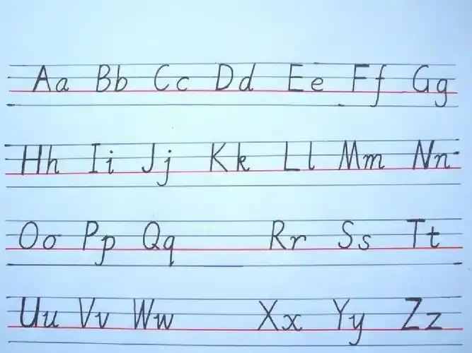 26英文字母手写体