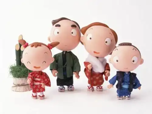 一家四口两个男孩的卡通图片请采纳求一家四口的漫画图片