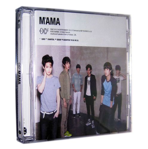 exo-k:1st mini album mama(cd 附赠写真词册 签名卡片)