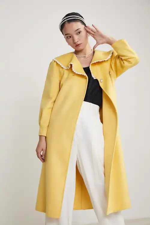 2021秋冬新品韩版女装双面羊毛大衣