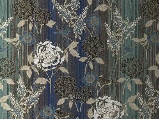 现代简约植物花卉复古墙纸壁布墙布背景墙下载-编号26104507-植物壁纸