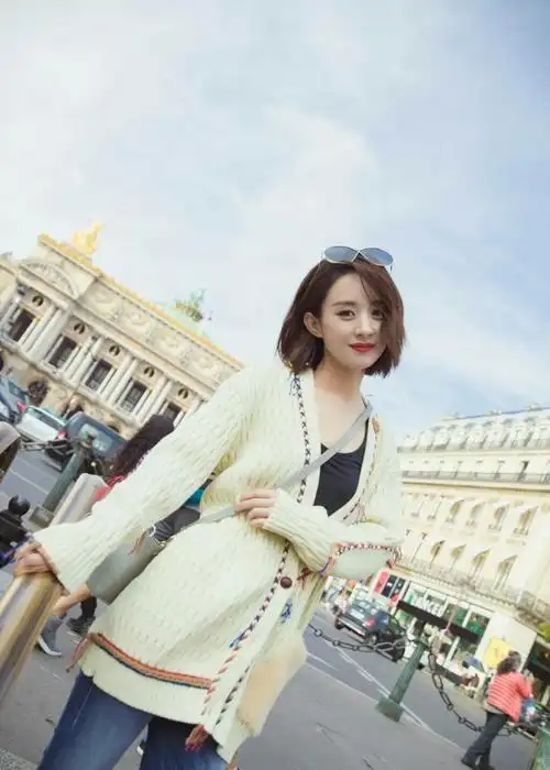 赵丽颖 巴黎街拍
