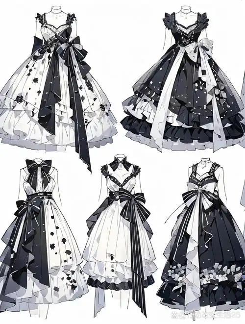 洛丽塔小裙子!服装设计图