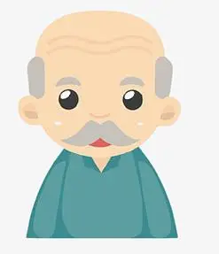 老爷爷 图片 卡通