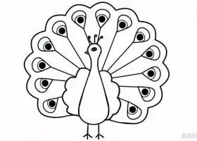 孔雀简笔画 孔雀简笔画简单又漂亮