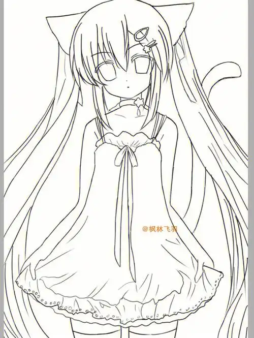 猫耳少女系列绘画学习